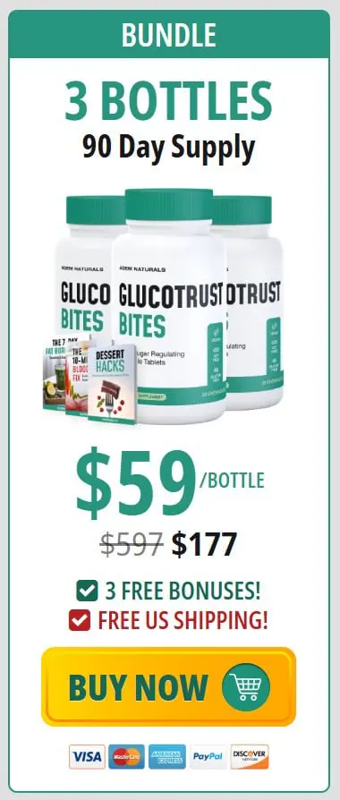 GlucoTrust Bites-3bottles-price
